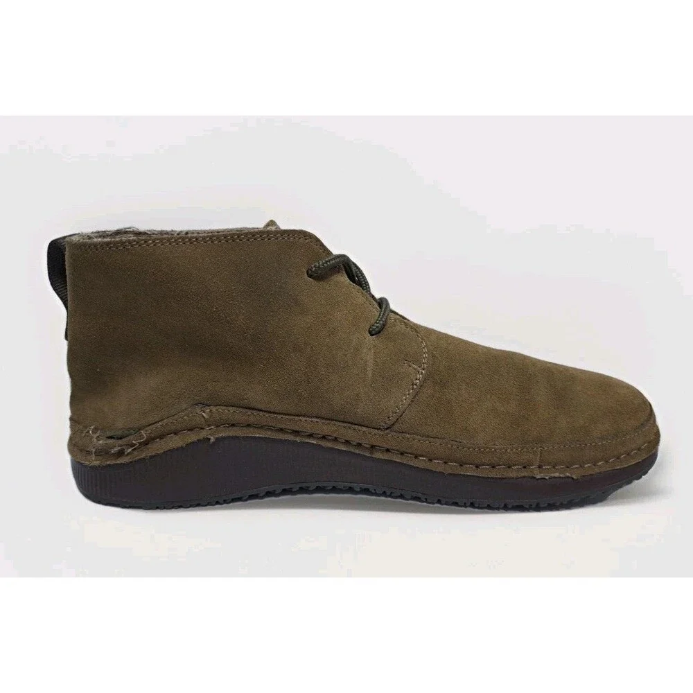 Chaco Men’s Size 11 Paonia Chukka Boots Earth Brown Suede Wool Blend Lining